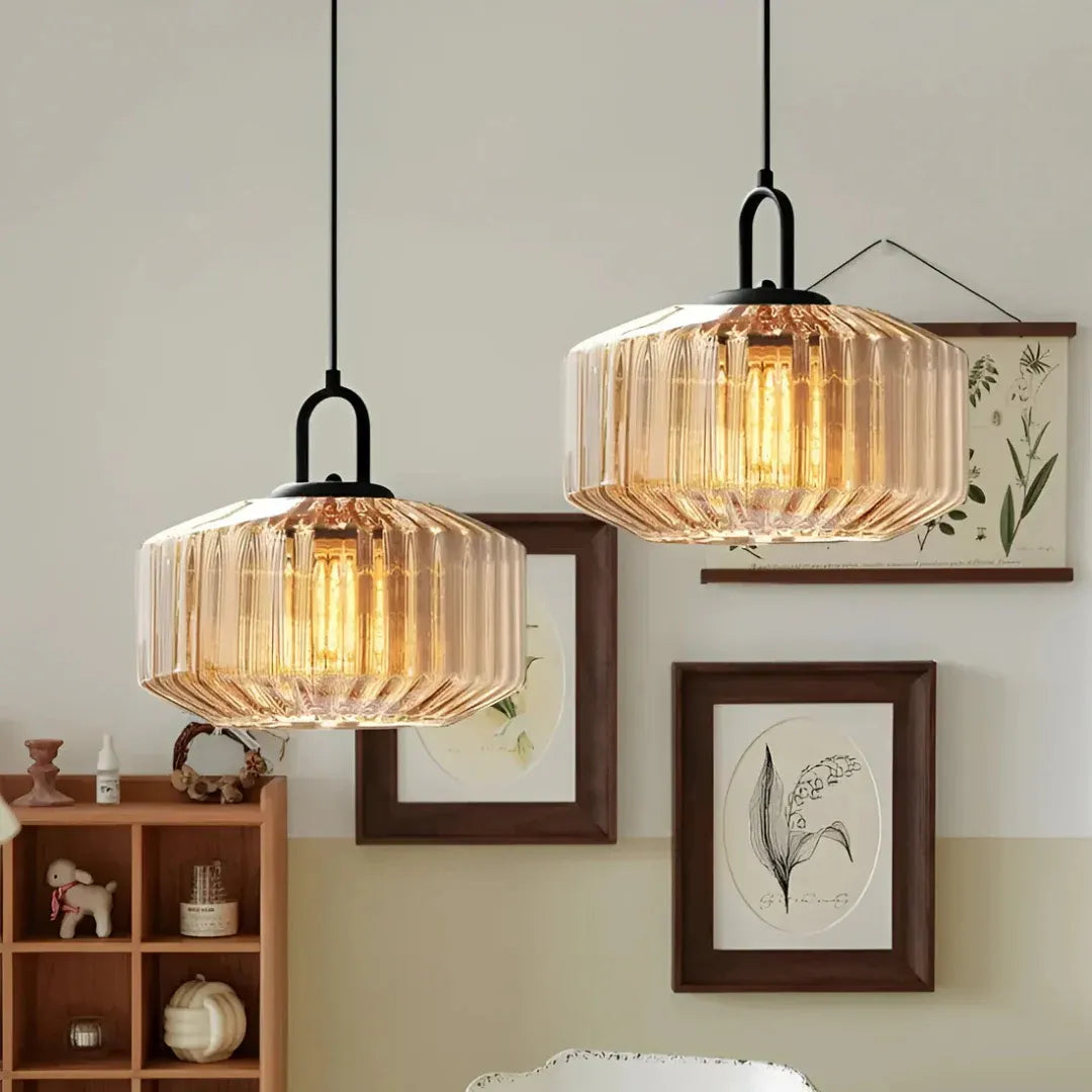 Mireta Retro Colored Glass Pendant Light Fixture