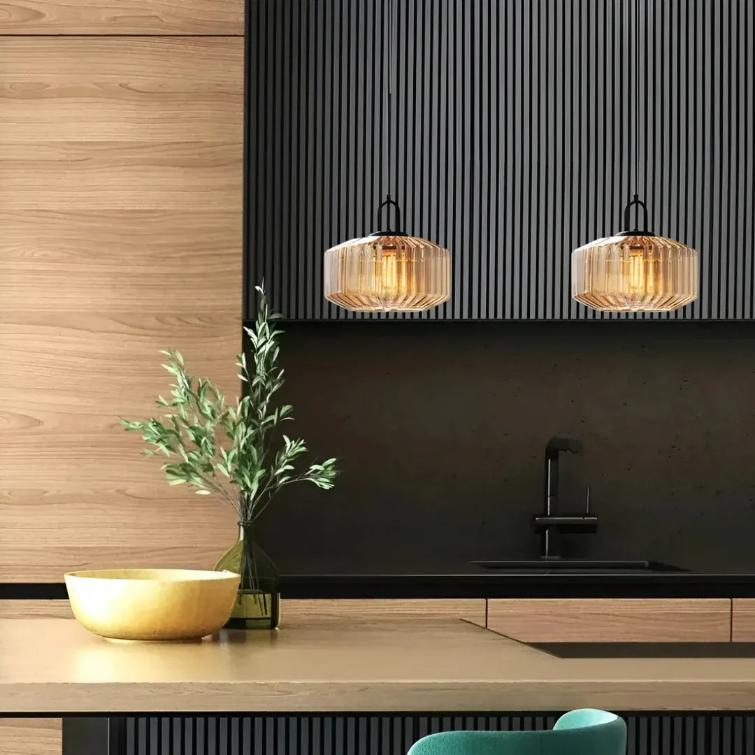 Mireta Retro Colored Glass Pendant Light Fixture
