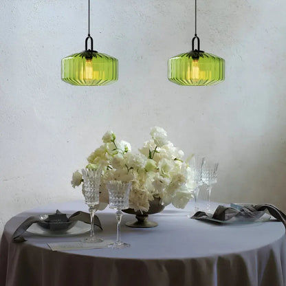 Mireta Retro Colored Glass Pendant Light Fixture