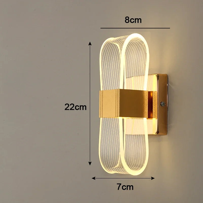 Modern Aluminum LED Wall Sconce – Nordic-Style Decorative Light Fixture