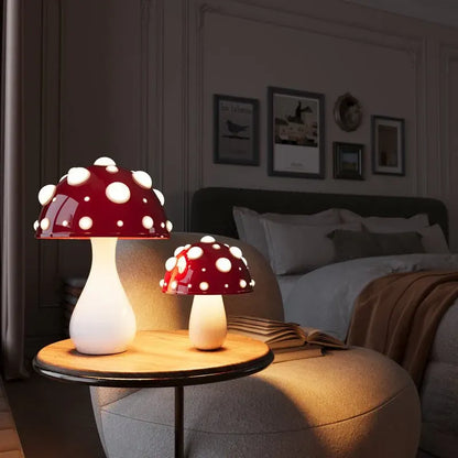 Modern Amanita-Style LED Mushroom Desk Lamp