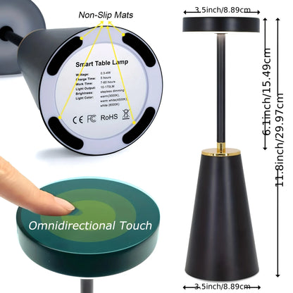 Modern Cordless Rechargeable Table Lamp