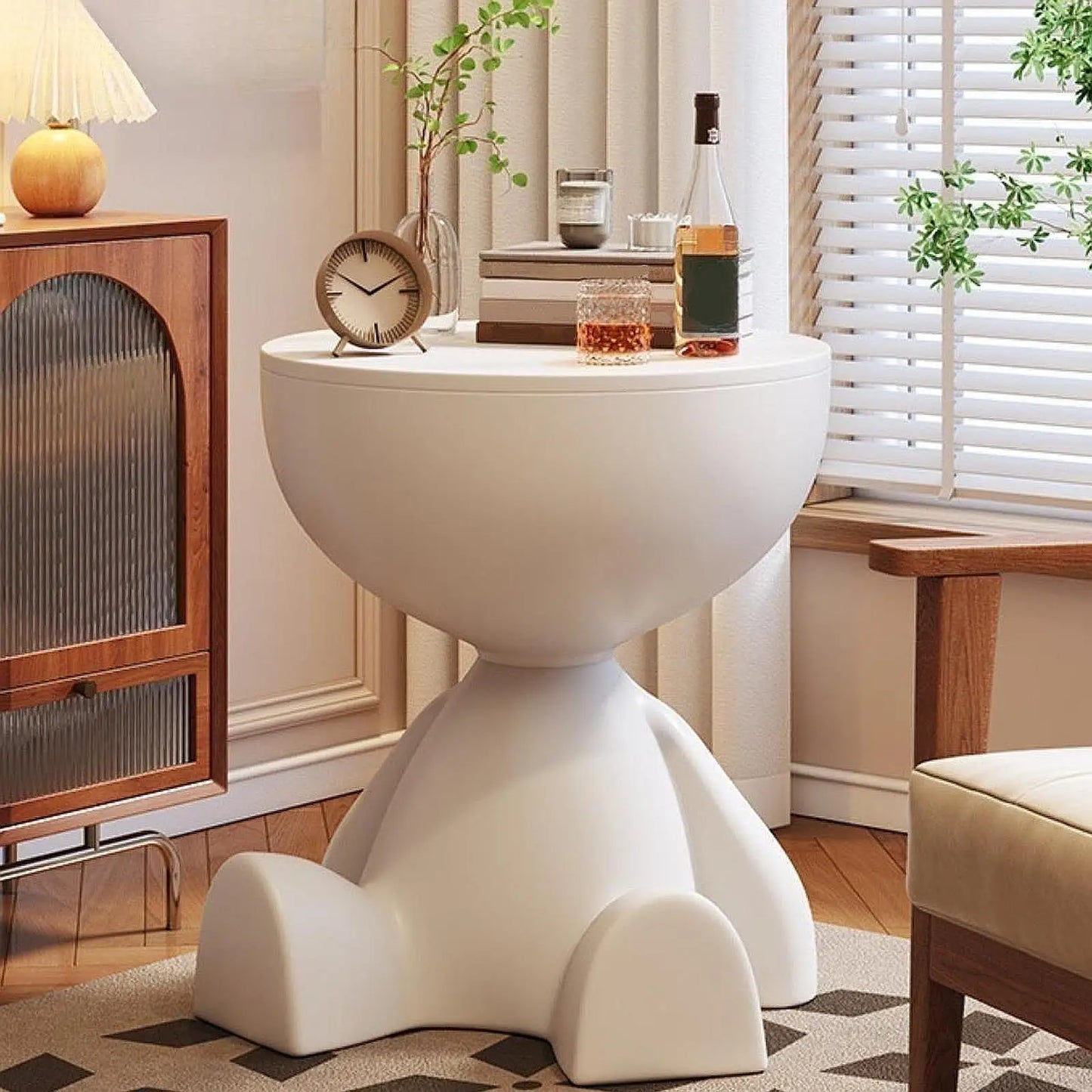 Modern Creative Cartoon Bear Coffee & Side Table