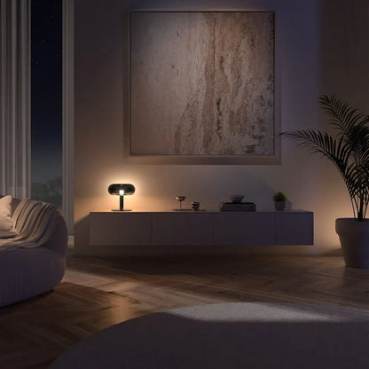 Modern Crystal Glass Base LED Touch Dimmable Table Lamp