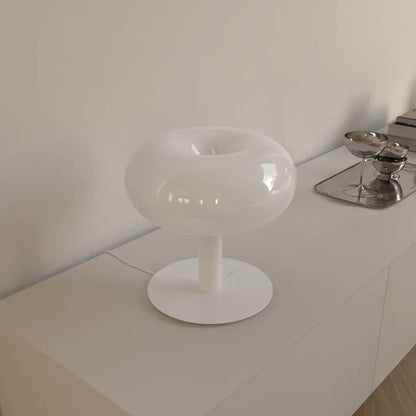Modern Crystal Glass Base LED Touch Dimmable Table Lamp