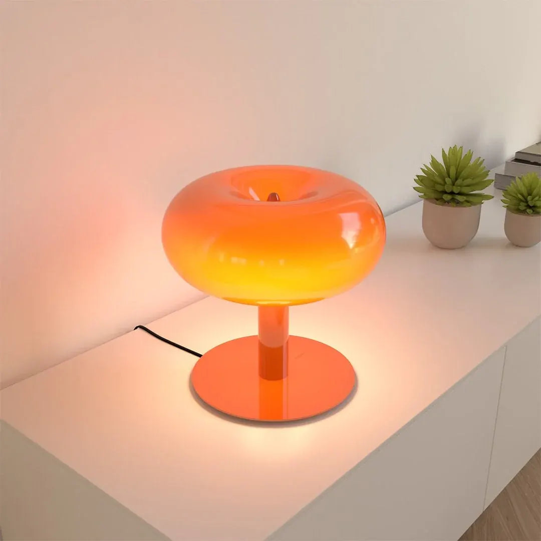 Modern Crystal Glass Base LED Touch Dimmable Table Lamp