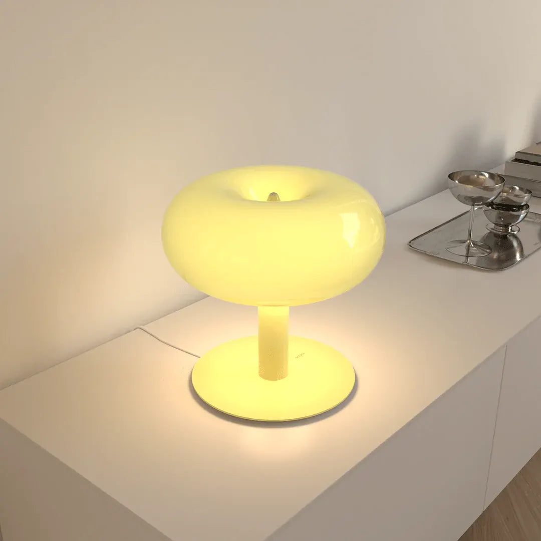 Modern Crystal Glass Base LED Touch Dimmable Table Lamp