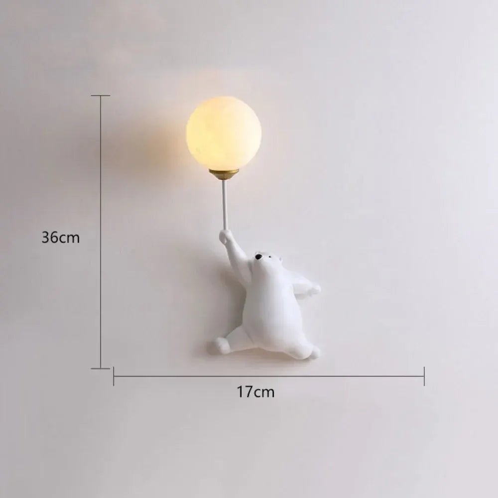 Modern Cute Bear Design Wall Sconce Home Accent Lighting