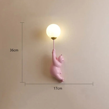 Modern Cute Bear Design Wall Sconce Home Accent Lighting