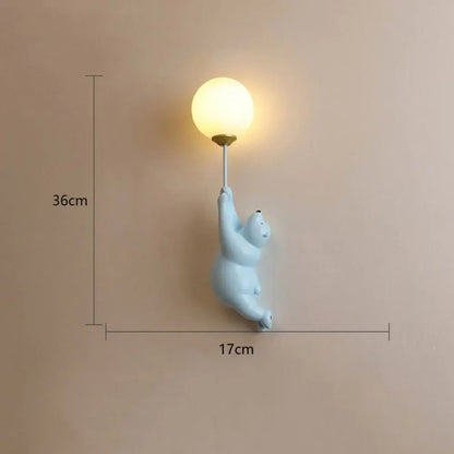 Modern Cute Bear Design Wall Sconce Home Accent Lighting