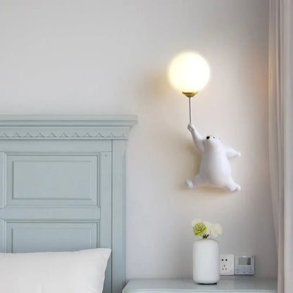 Modern Cute Bear Design Wall Sconce Home Accent Lighting