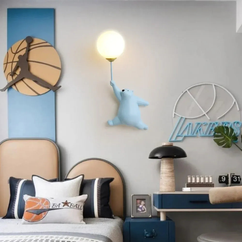 Modern Cute Bear Design Wall Sconce Home Accent Lighting