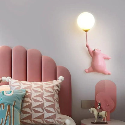 Modern Cute Bear Design Wall Sconce Home Accent Lighting