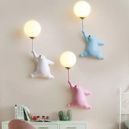 Modern Cute Bear Design Wall Sconce Home Accent Lighting