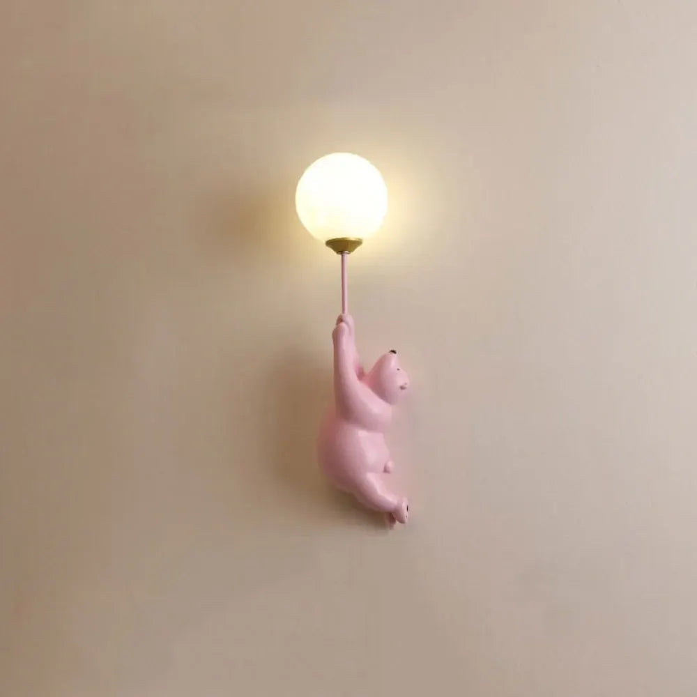 Modern Cute Bear Design Wall Sconce Home Accent Lighting