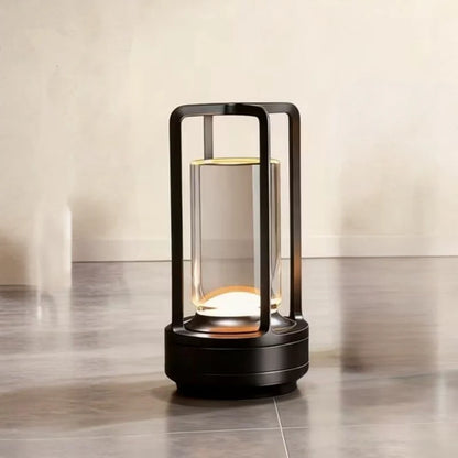 Modern Cylinder Metal LED Accent Table Lamp