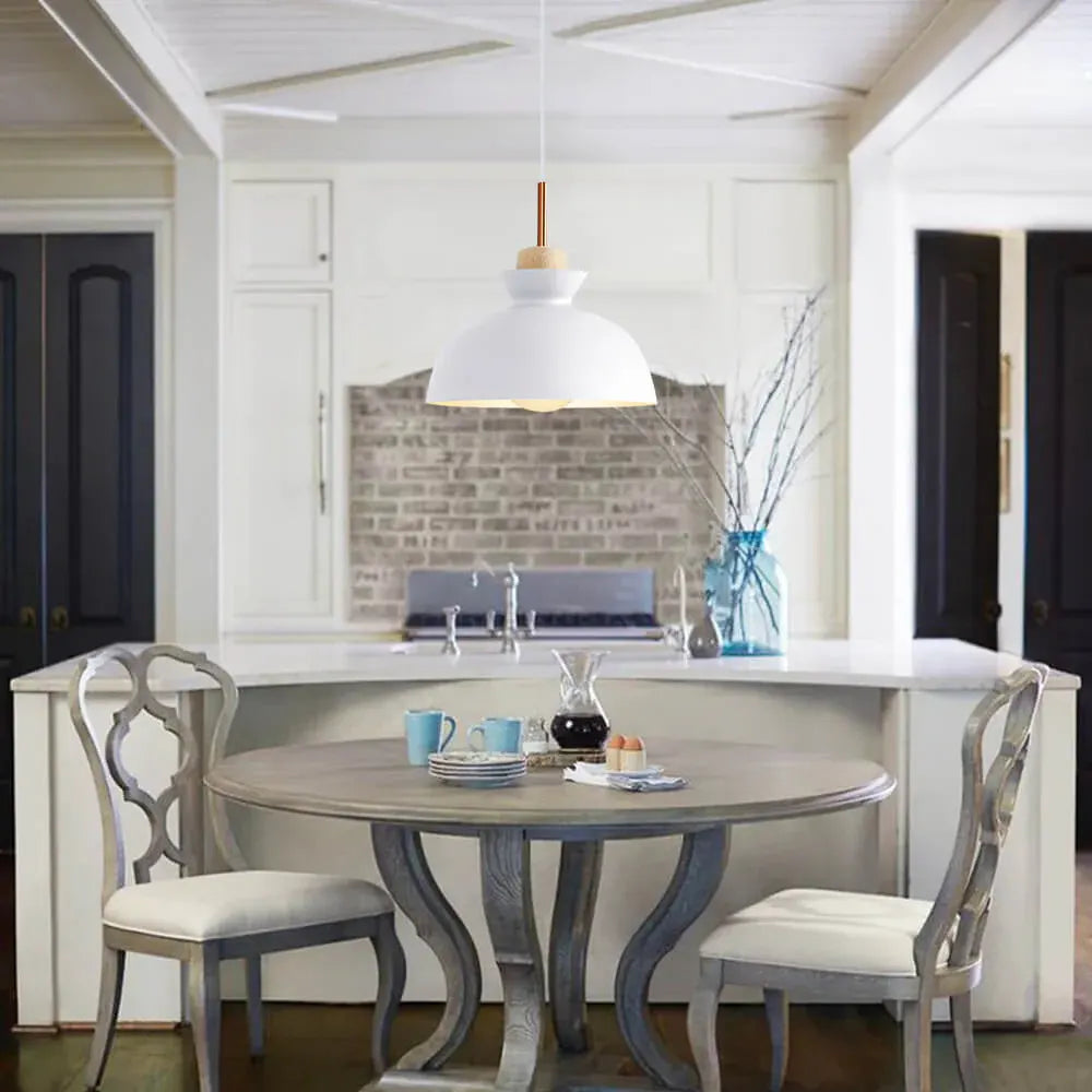 Modern Dome Pendant Light | Scandinavian Metal Hanging Ceiling Lamp