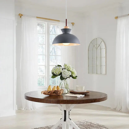 Modern Dome Pendant Light | Scandinavian Metal Hanging Ceiling Lamp