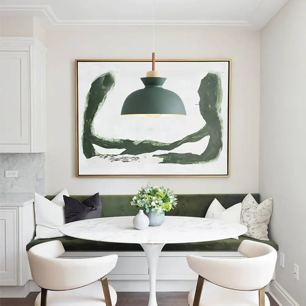 Modern Dome Pendant Light | Scandinavian Metal Hanging Ceiling Lamp