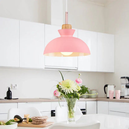 Modern Dome Pendant Light | Scandinavian Metal Hanging Ceiling Lamp