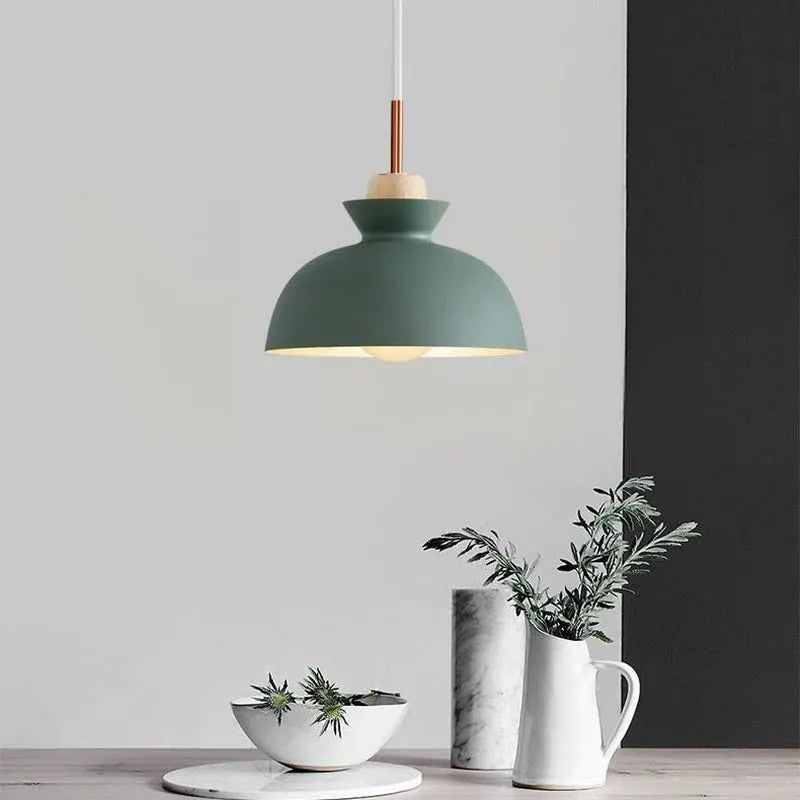 Modern Dome Pendant Light | Scandinavian Metal Hanging Ceiling Lamp