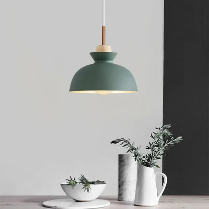 Modern Dome Pendant Light | Scandinavian Metal Hanging Ceiling Lamp