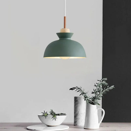 Modern Dome Pendant Light | Scandinavian Metal Hanging Ceiling Lamp