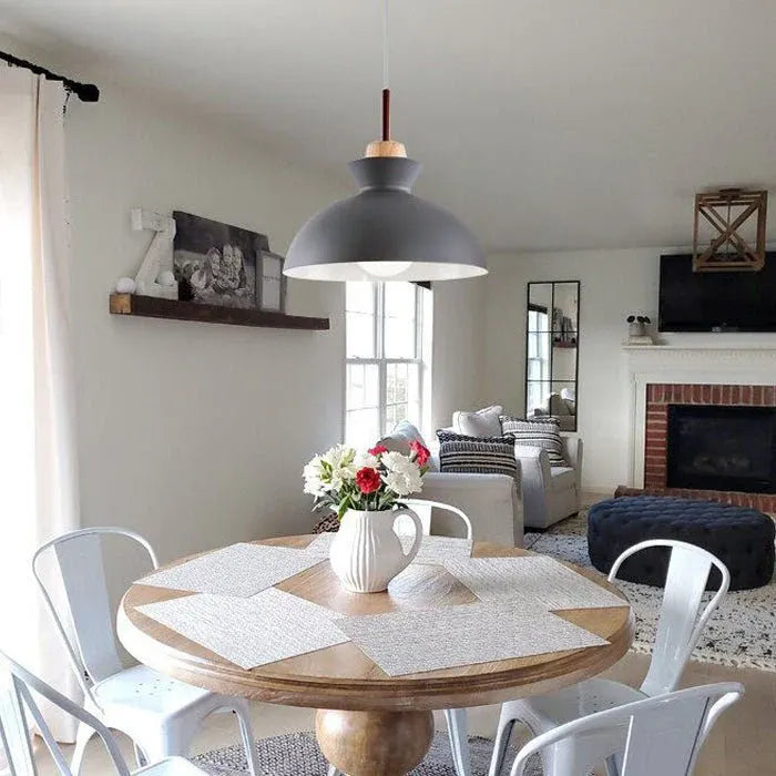 Modern Dome Pendant Light | Scandinavian Metal Hanging Ceiling Lamp