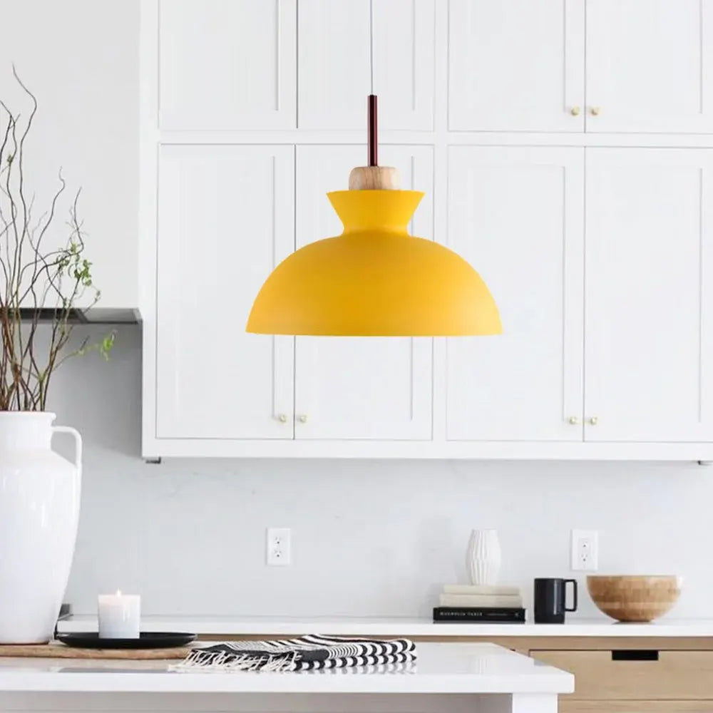 Modern Dome Pendant Light | Scandinavian Metal Hanging Ceiling Lamp