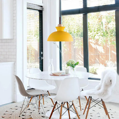 Modern Dome Pendant Light | Scandinavian Metal Hanging Ceiling Lamp