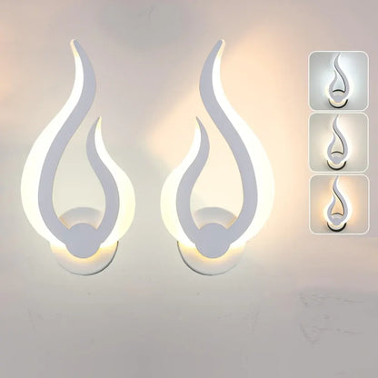 Modern Flame-Effect LED Sconce | 10W Warm White Wall Light