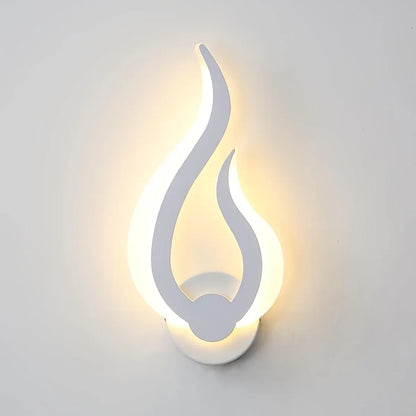 Modern Flame-Effect LED Sconce | 10W Warm White Wall Light