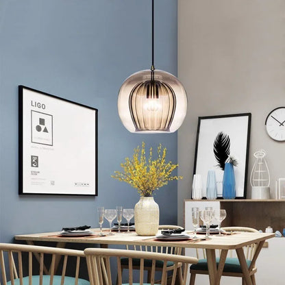 Modern Glass Pendant Ceiling Fixture | Elegant Ambient Lighting