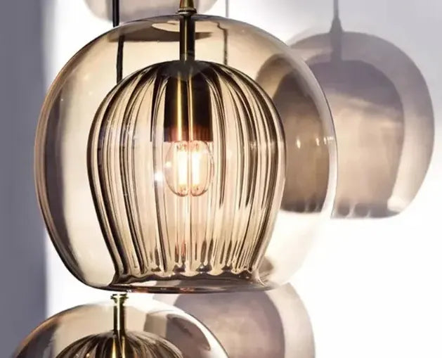 Modern Glass Pendant Ceiling Fixture | Elegant Ambient Lighting