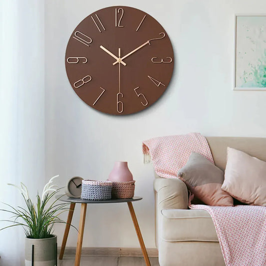 Modern Gold Wall Clock | Sleek Minimalist Design