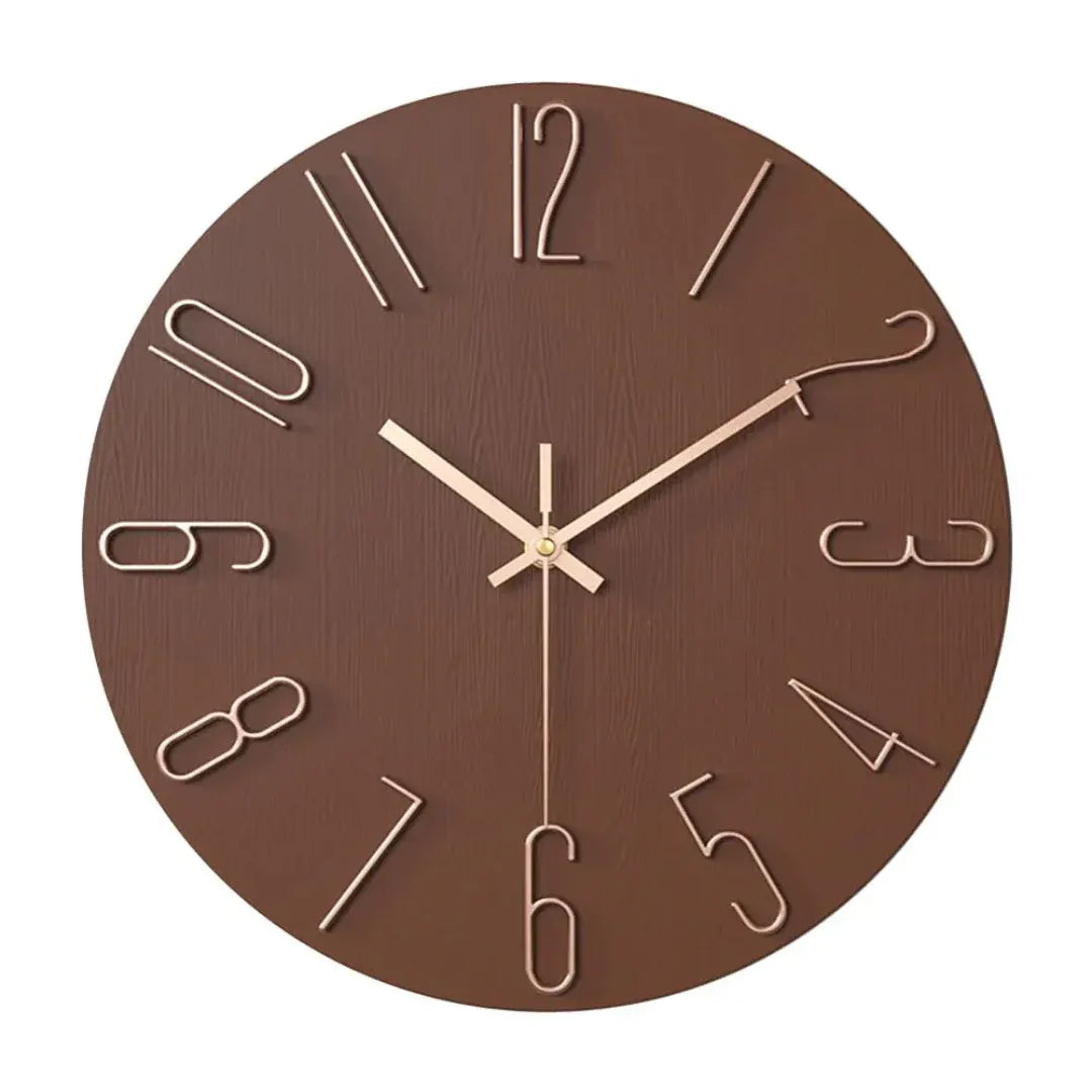 Modern Gold Wall Clock | Sleek Minimalist Design