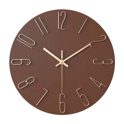 Modern Gold Wall Clock | Sleek Minimalist Design