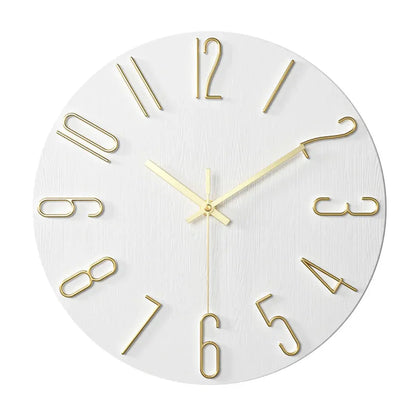 Modern Gold Wall Clock | Sleek Minimalist Design
