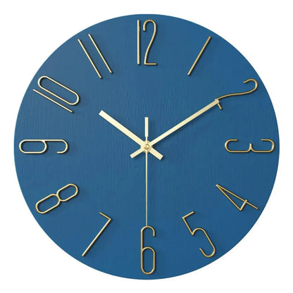 Modern Gold Wall Clock | Sleek Minimalist Design