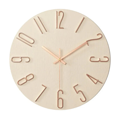 Modern Gold Wall Clock | Sleek Minimalist Design