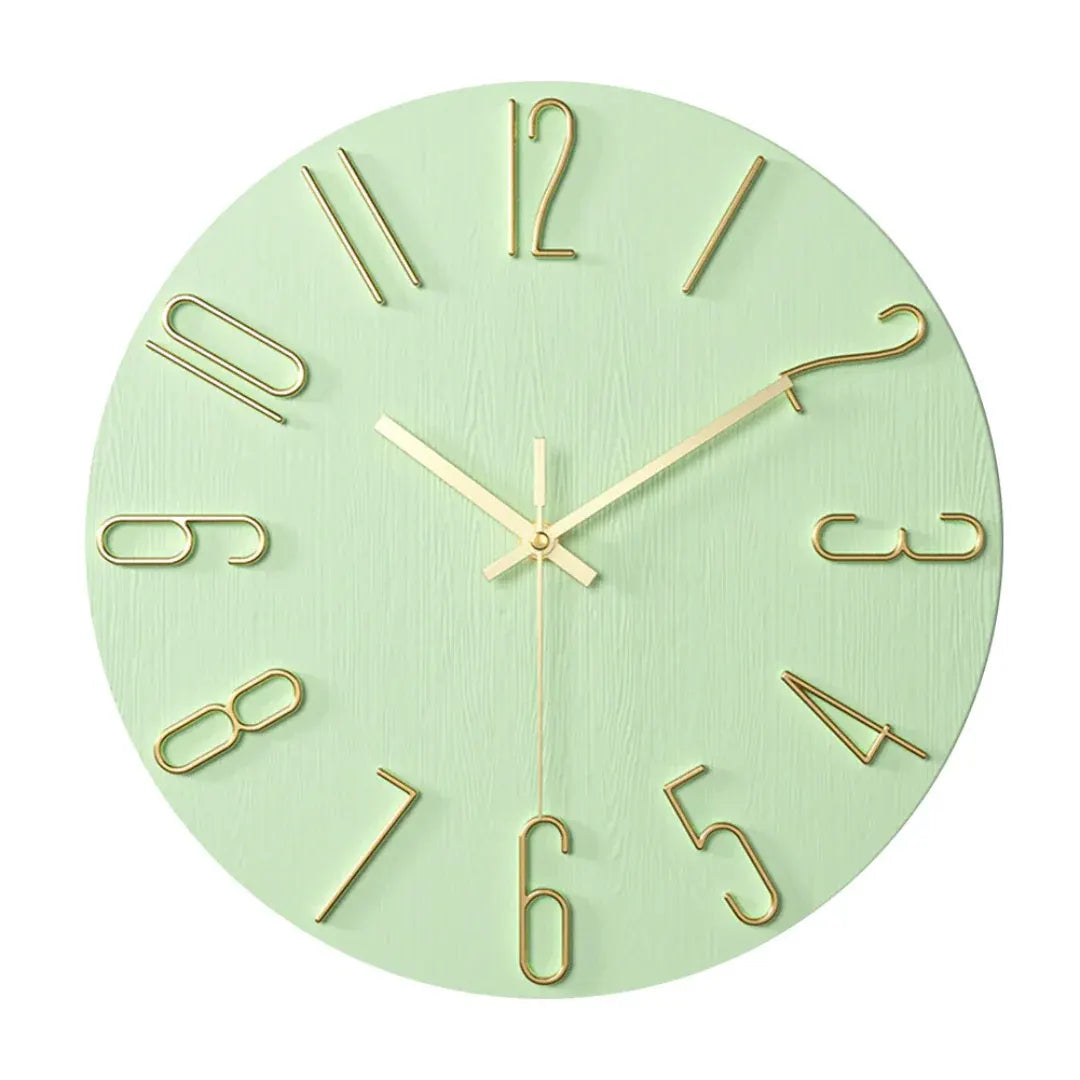 Modern Gold Wall Clock | Sleek Minimalist Design