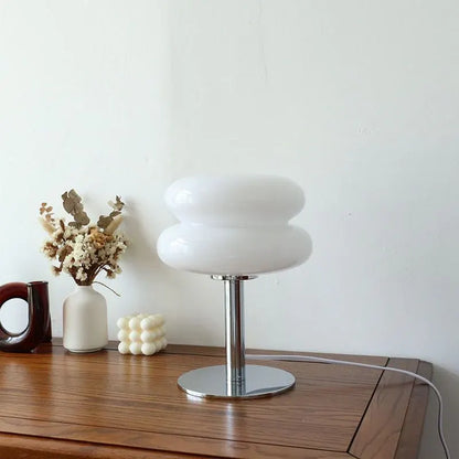 Modern Italian-Designed Glass Table Lamp with Retro Accent Lighting Style