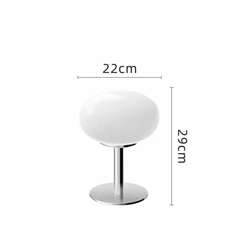 Modern Italian-Designed Glass Table Lamp with Retro Accent Lighting Style