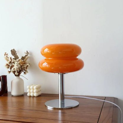 Modern Italian-Designed Glass Table Lamp with Retro Accent Lighting Style
