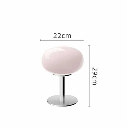 Modern Italian-Designed Glass Table Lamp with Retro Accent Lighting Style