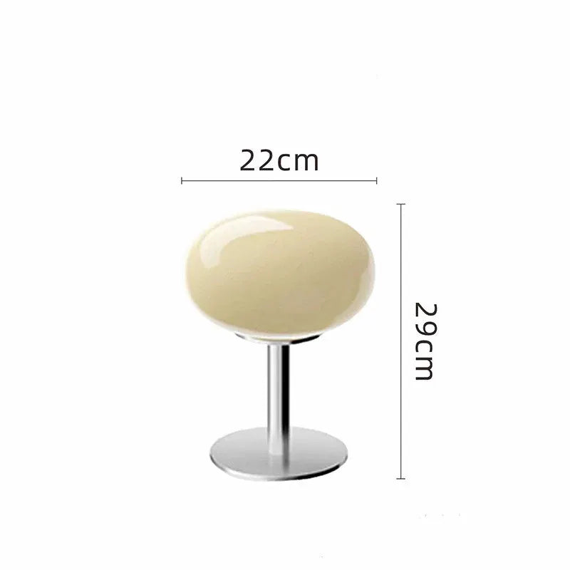 Modern Italian-Designed Glass Table Lamp with Retro Accent Lighting Style
