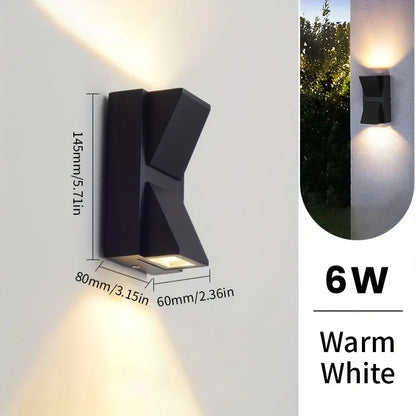 Modern LED Outdoor Wall Sconce | 3W/6W Waterproof Decorative Fixture