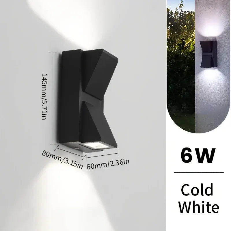 Modern LED Outdoor Wall Sconce | 3W/6W Waterproof Decorative Fixture