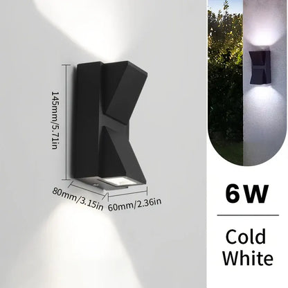 Modern LED Outdoor Wall Sconce | 3W/6W Waterproof Decorative Fixture
