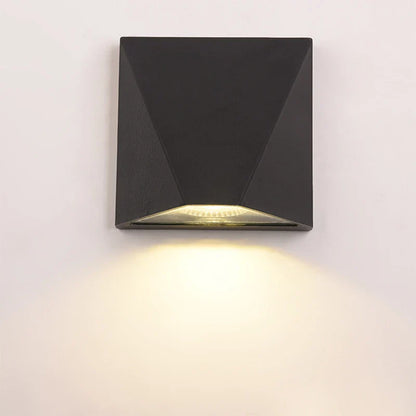 Modern LED Wall Light in Black | 5W Waterproof Aluminum Outdoor Fixture